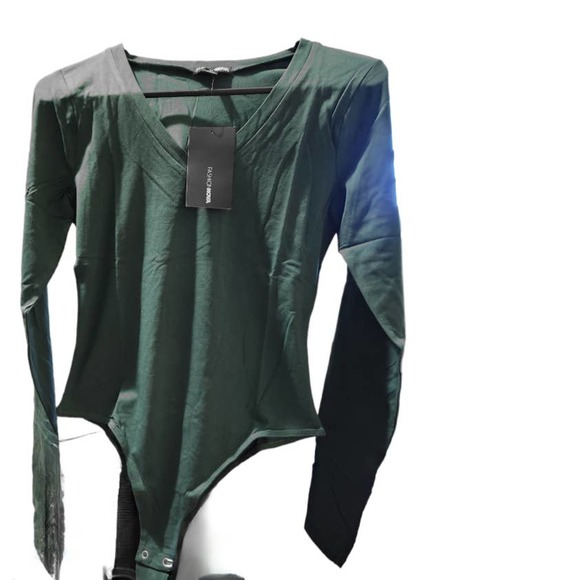 Fashion Nova Sweaters - Dark Green Bodysuit